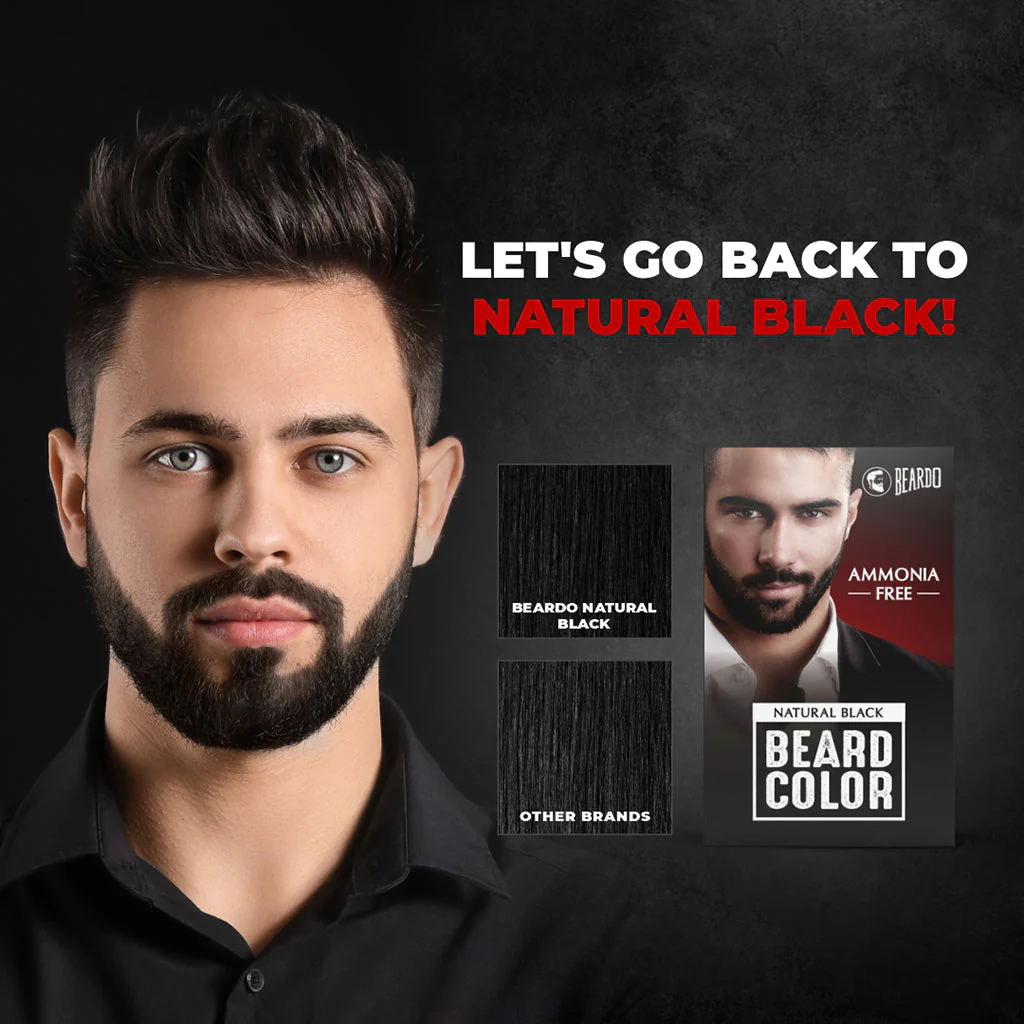 Beard Color for Men - Natural Black - Image 7