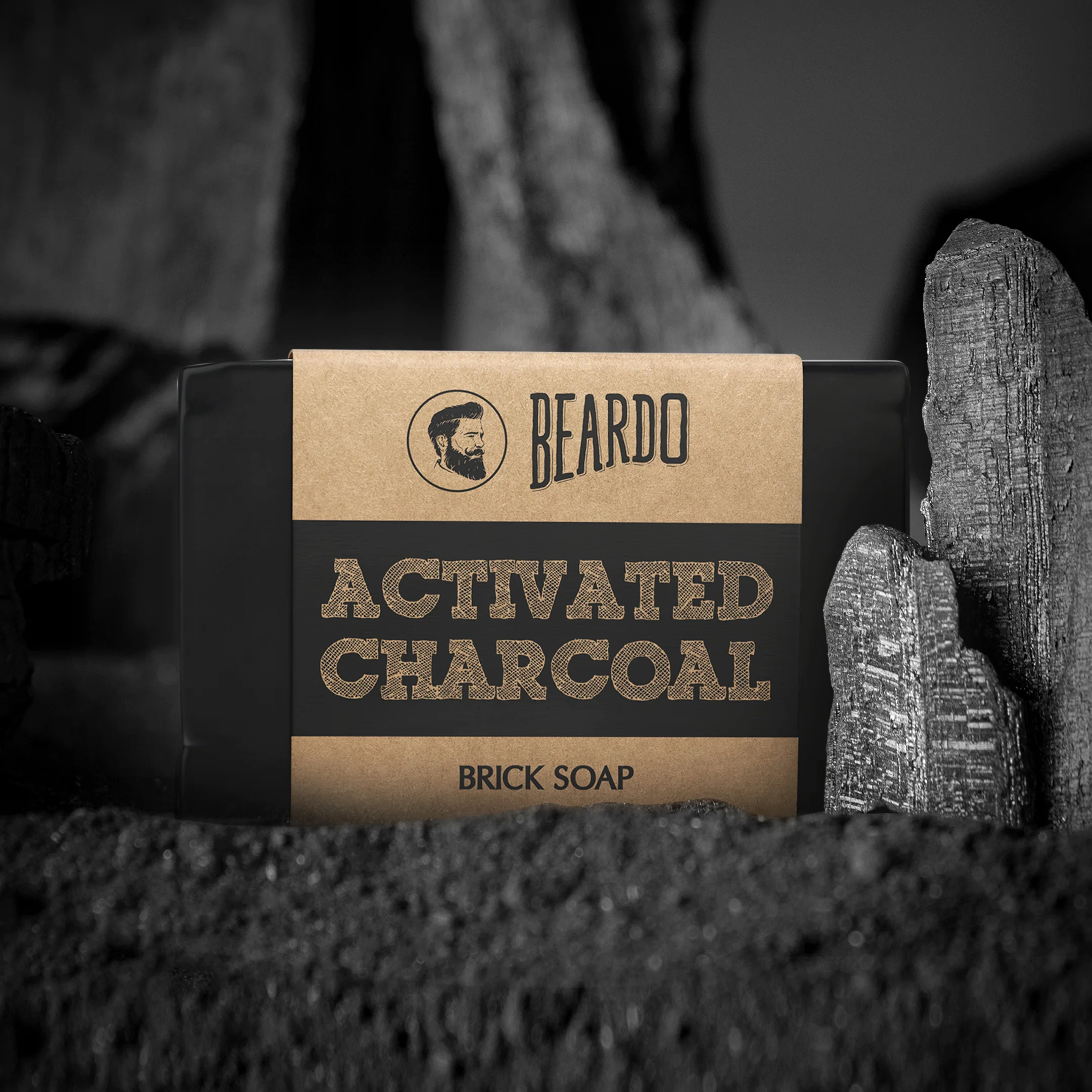 Activated Charcoal Brick Soap - Image 4
