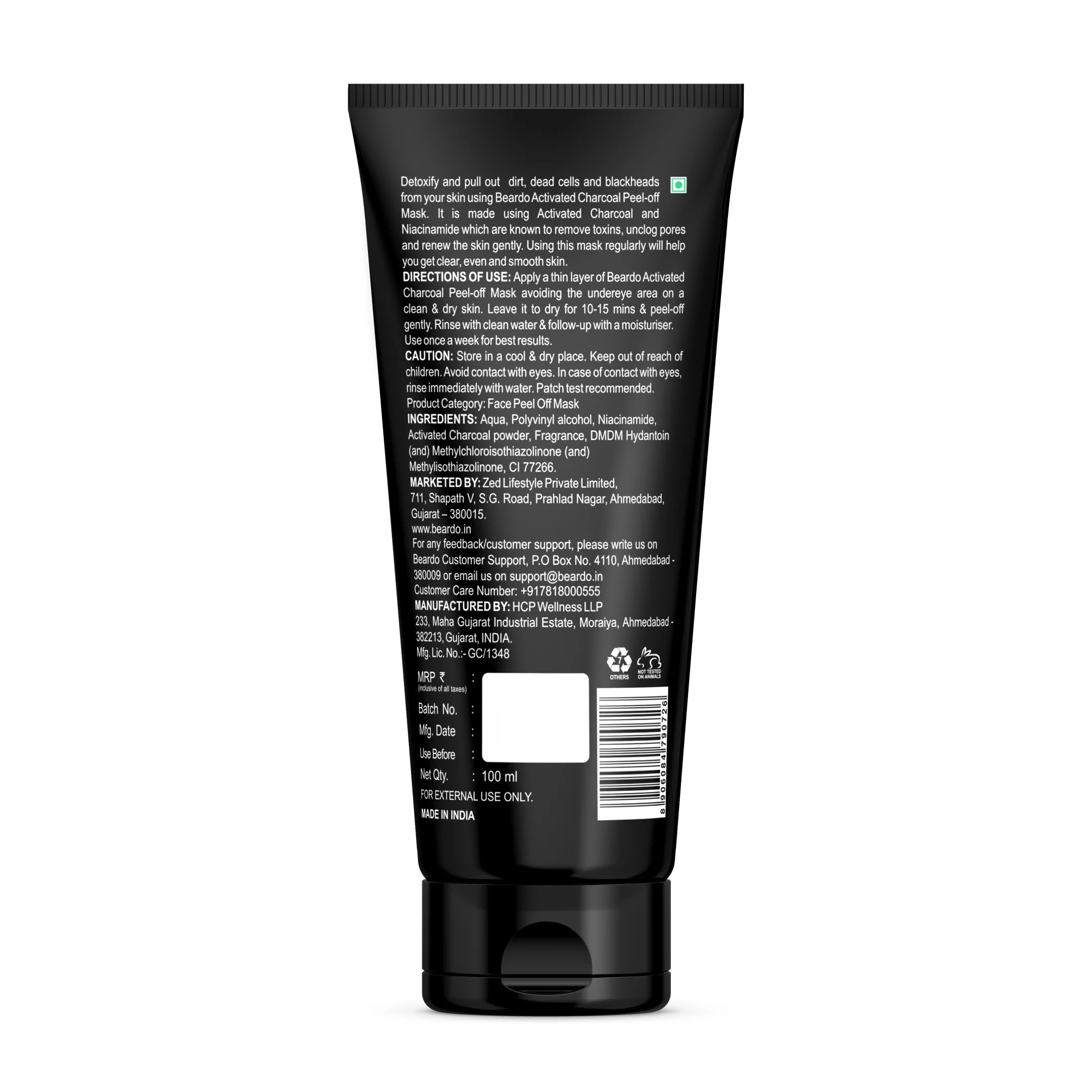 Activated Charcoal Facewash & Peel Off Mask Combo - Image 12