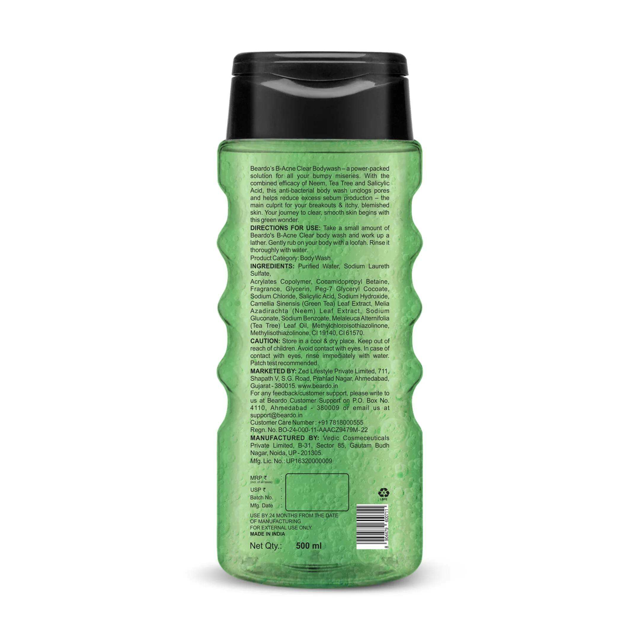 Body-Acne Clear Body Wash (500ml) - Image 10