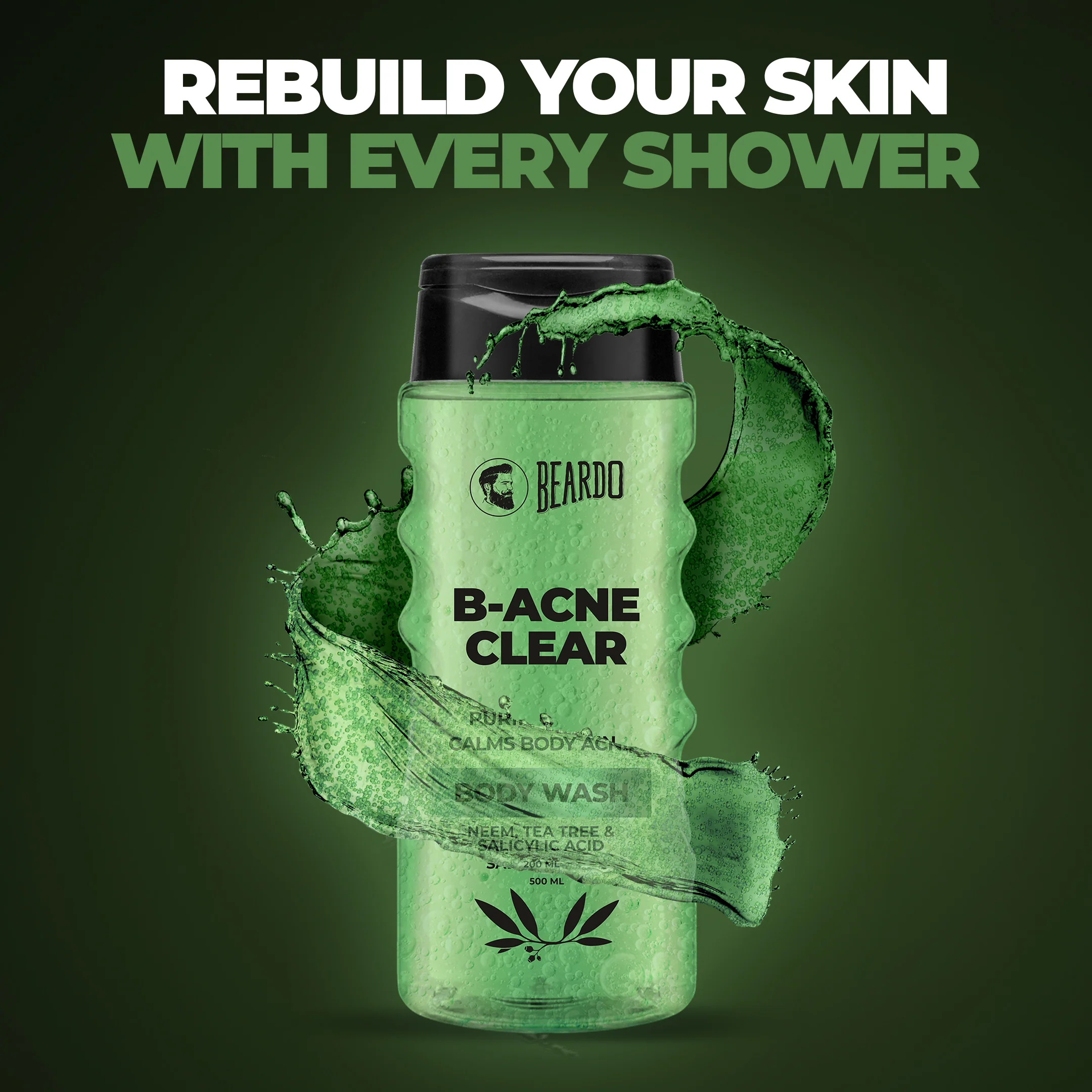 Body-Acne Clear Body Wash (500ml) - Image 3