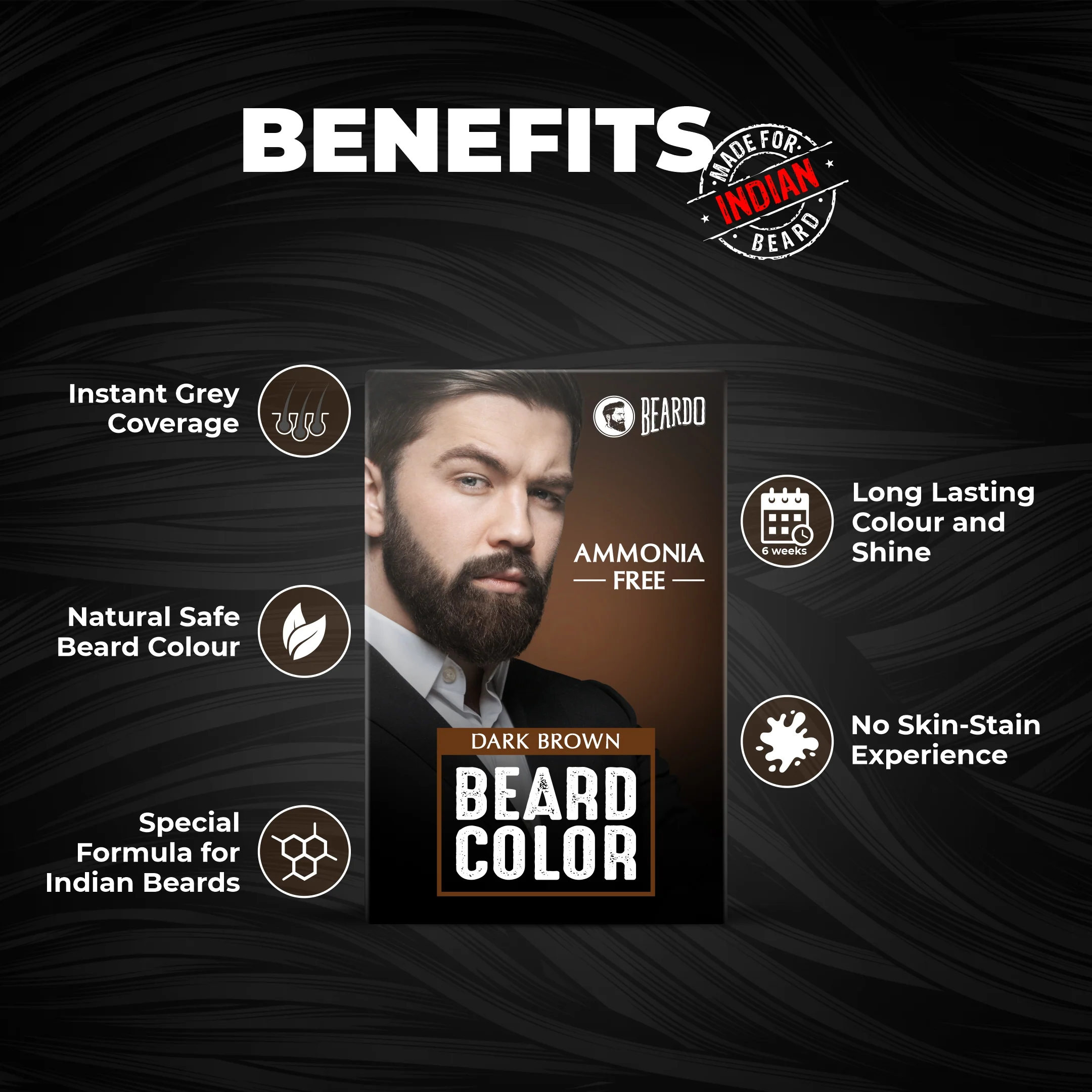 Beard Color Dark Brown - Image 4