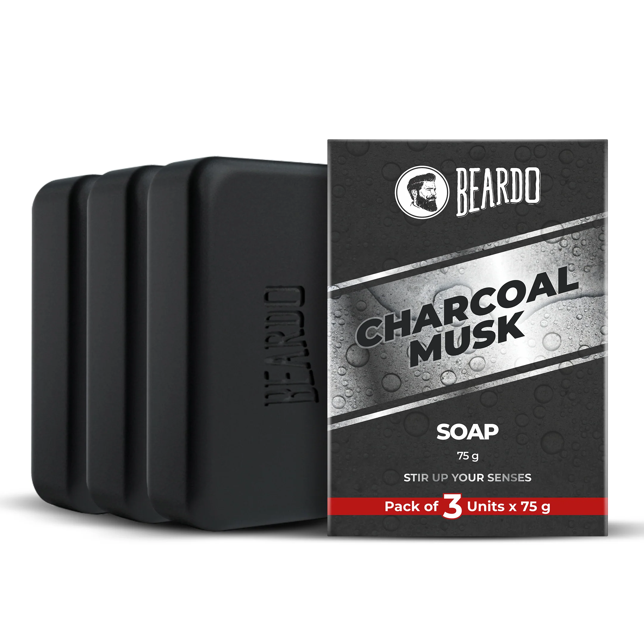 Charcoal Musk Soap Pack of 3 (Pack of 3)