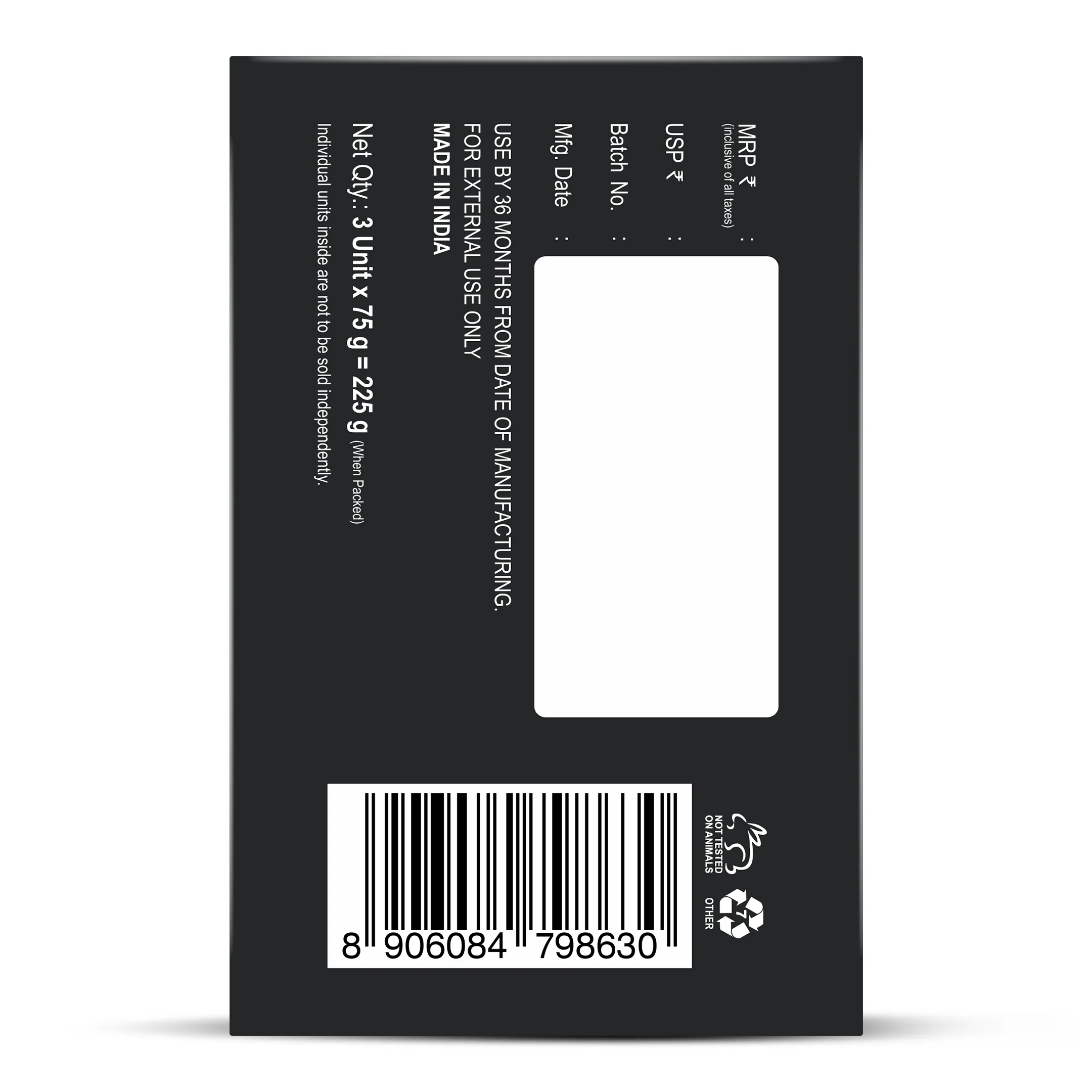 Charcoal Musk Soap Pack of 3 (Pack of 3) - Image 7