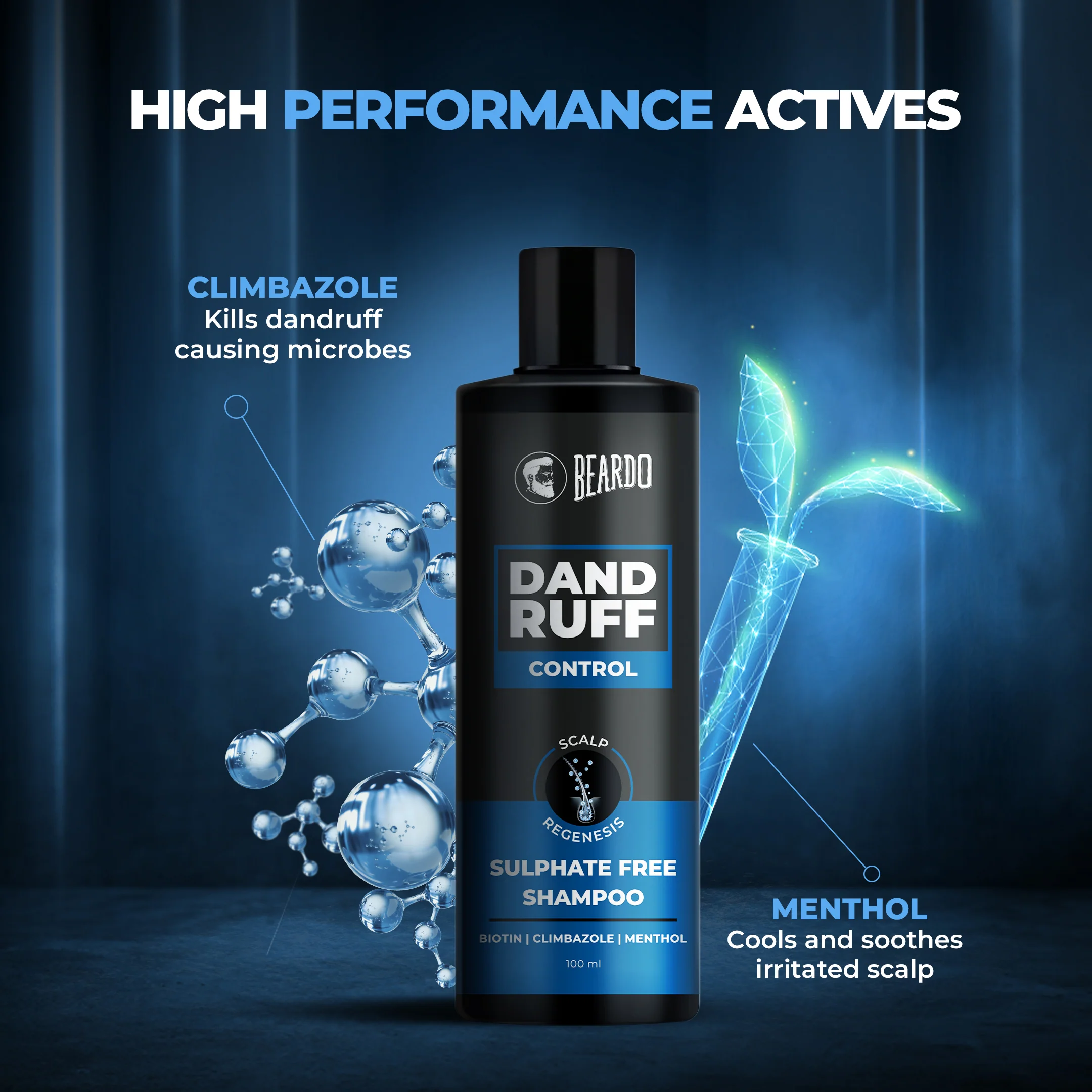 Dandruff Control Sulphate Free Shampoo (100ml) - Image 5