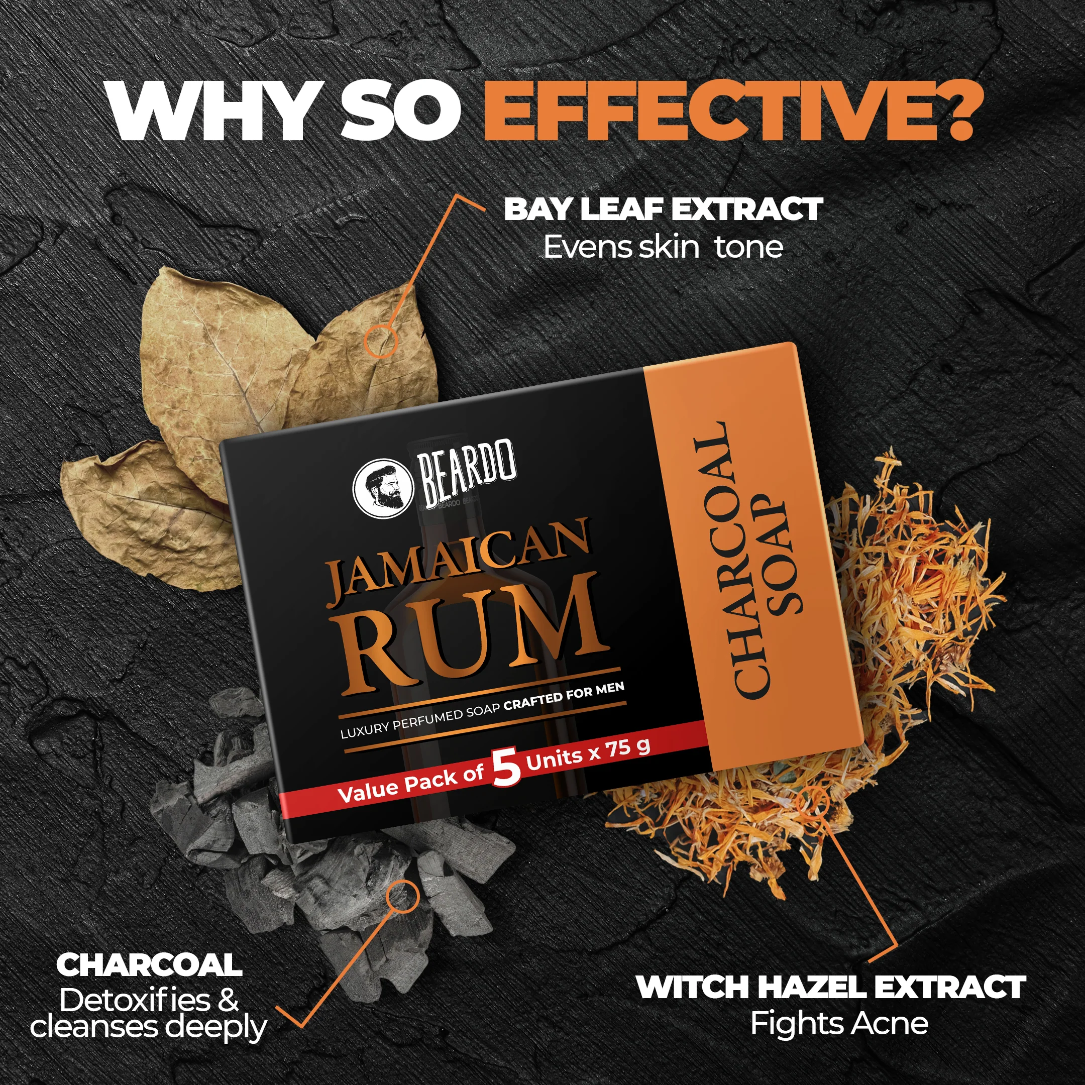 Jamaican Rum Soap (75g X 5) - Image 3