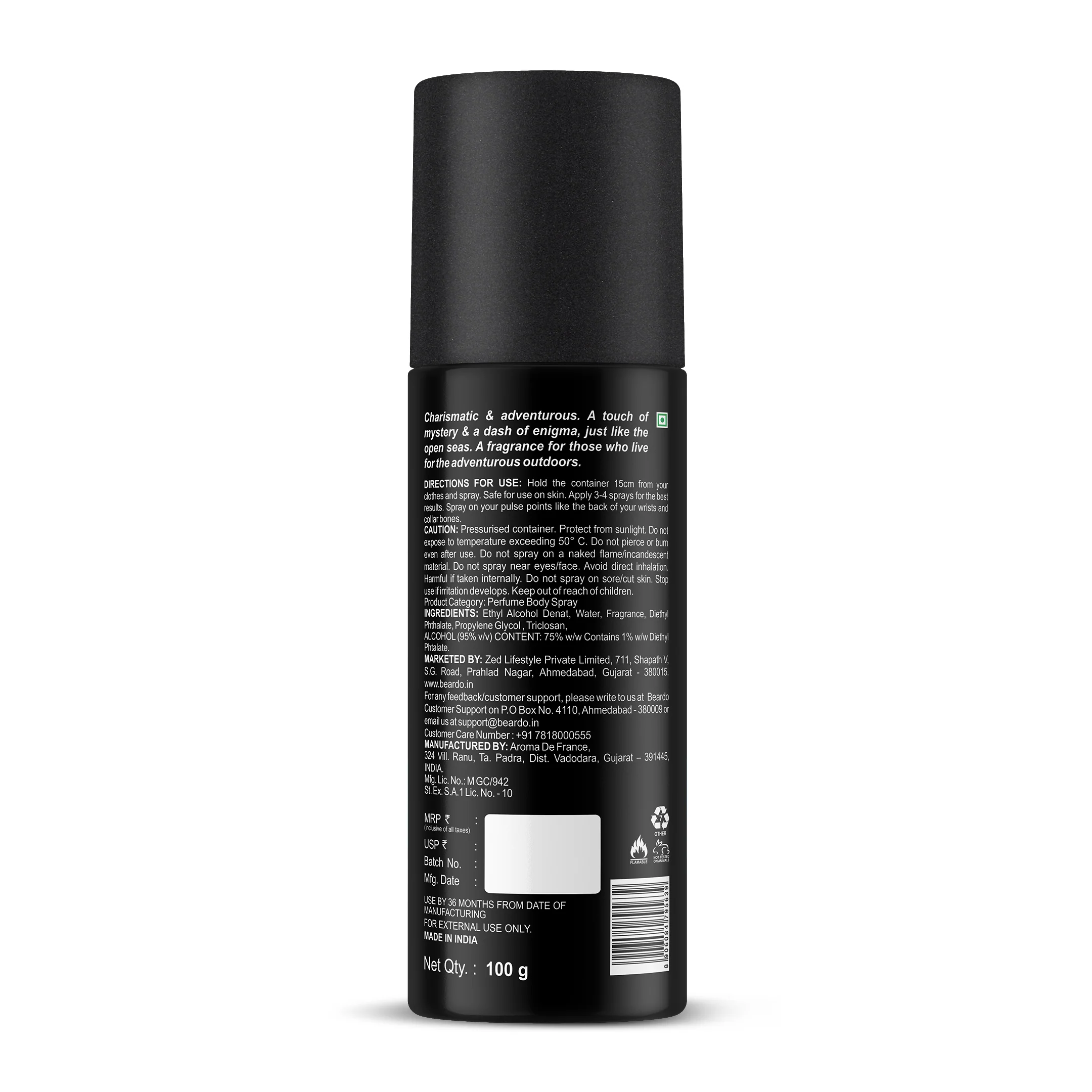 Mariner Captain Jack Perfume Body Spray - Image 7