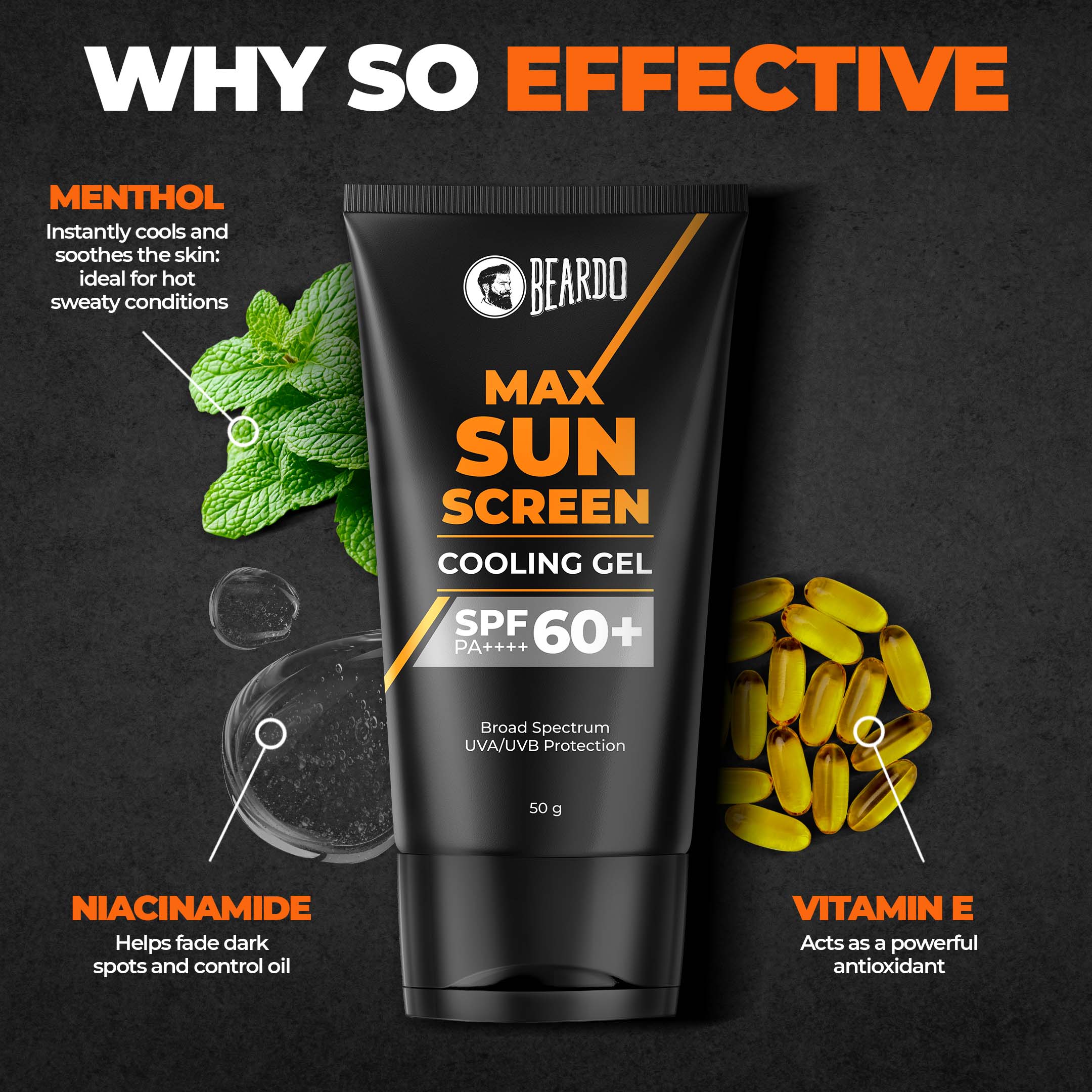 Max Sunscreen Cooling Gel SPF 60 (50g) - Image 5