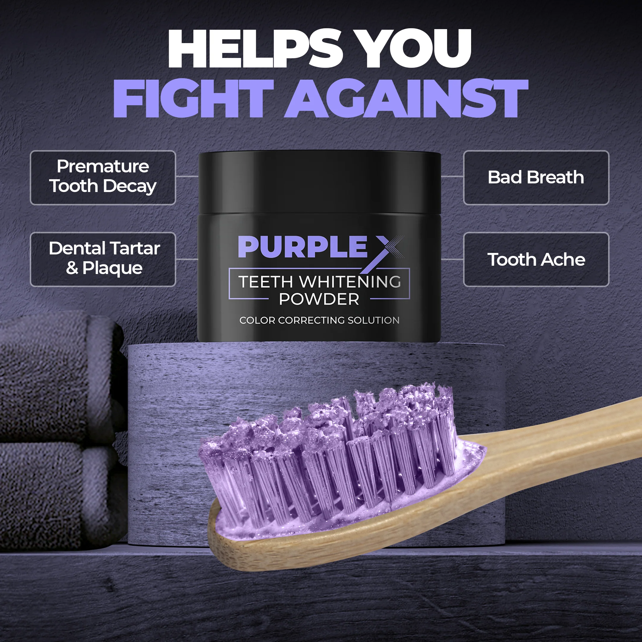 Purple X Teeth Whitening Powder (50g) - Image 6