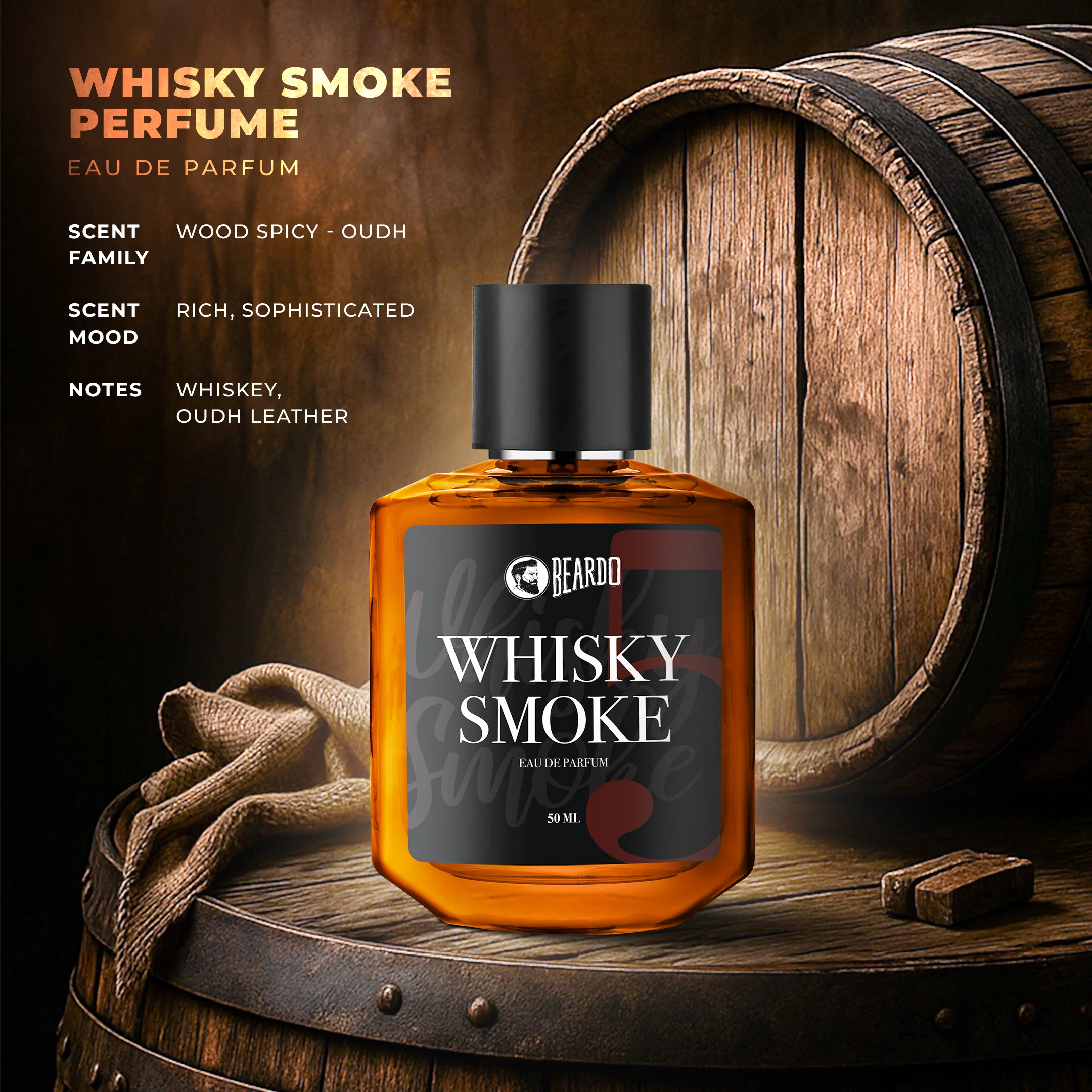 Whisky Smoke Perfume EDP (50ml) - Image 4