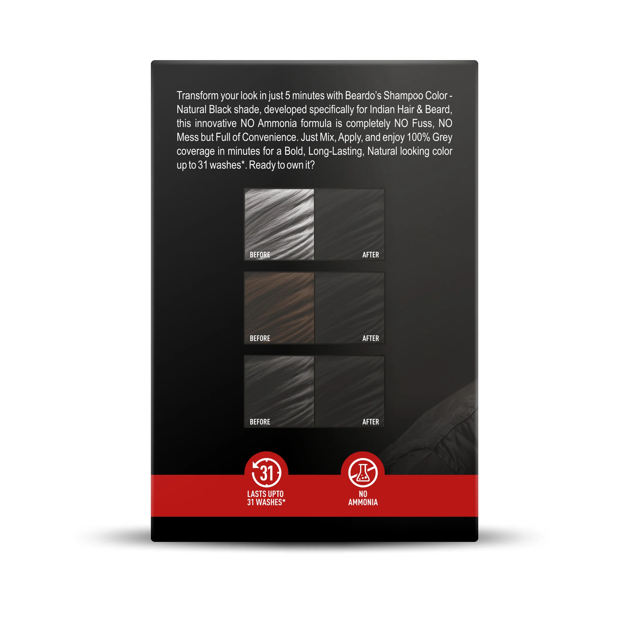 Shampoo Color for Hair and Beard (Natural Black) - Image 12