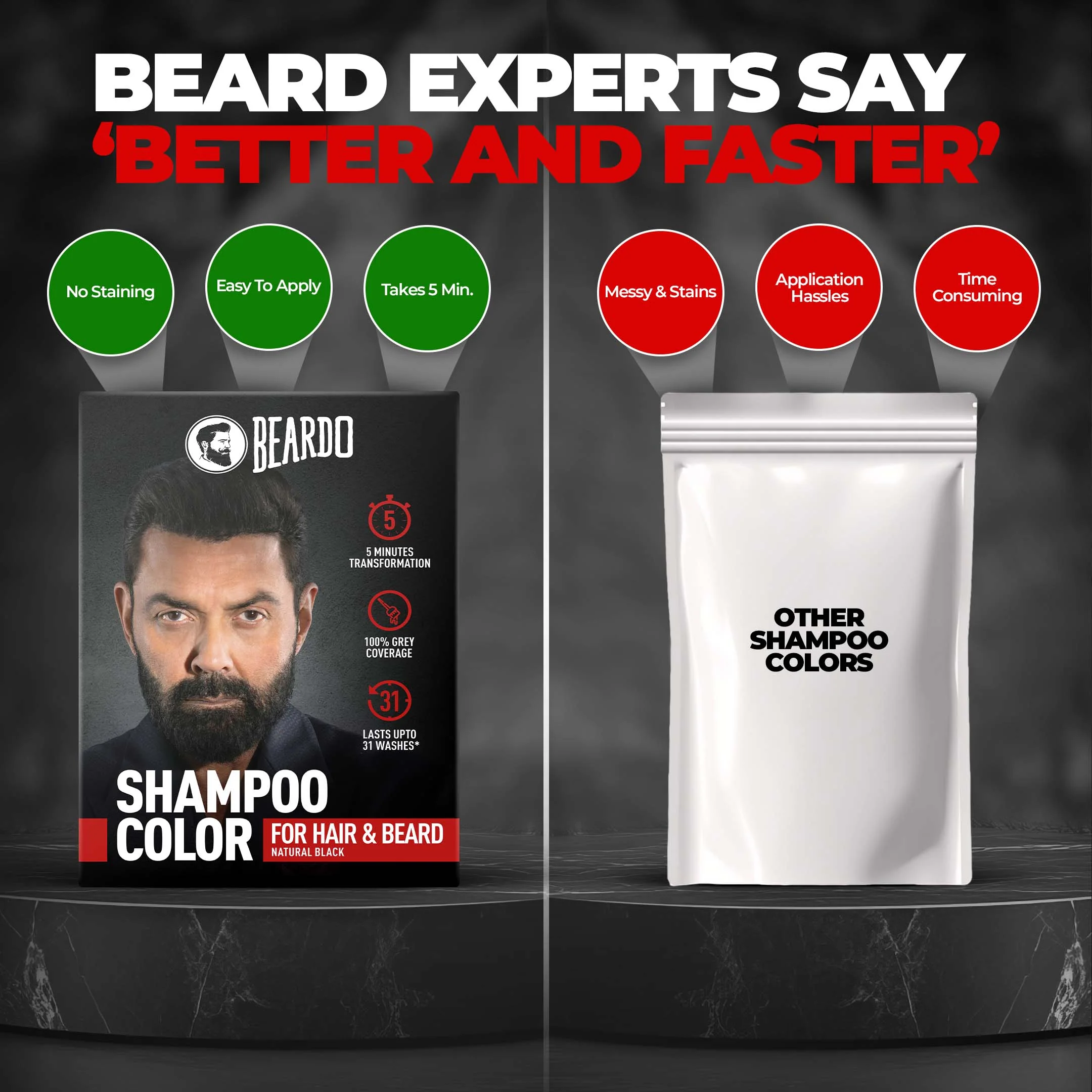 Shampoo Color for Hair and Beard (Natural Black) - Image 7
