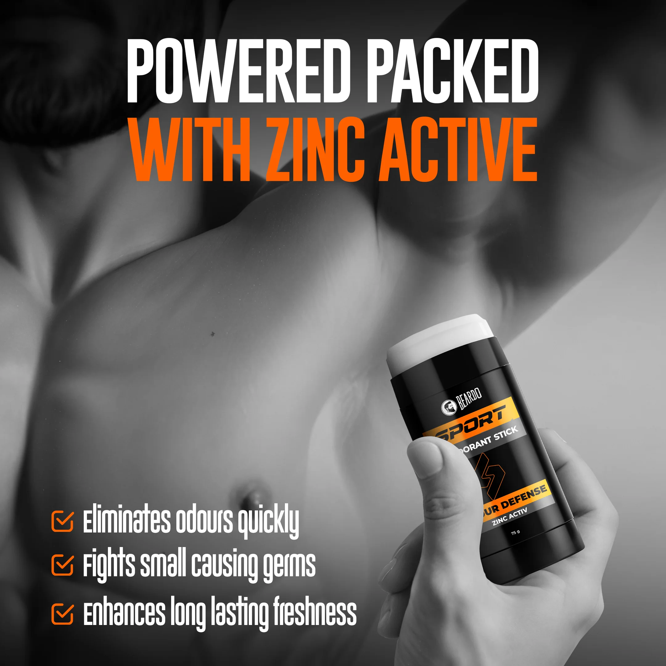Sport Deodorant Stick (75g) - Image 4