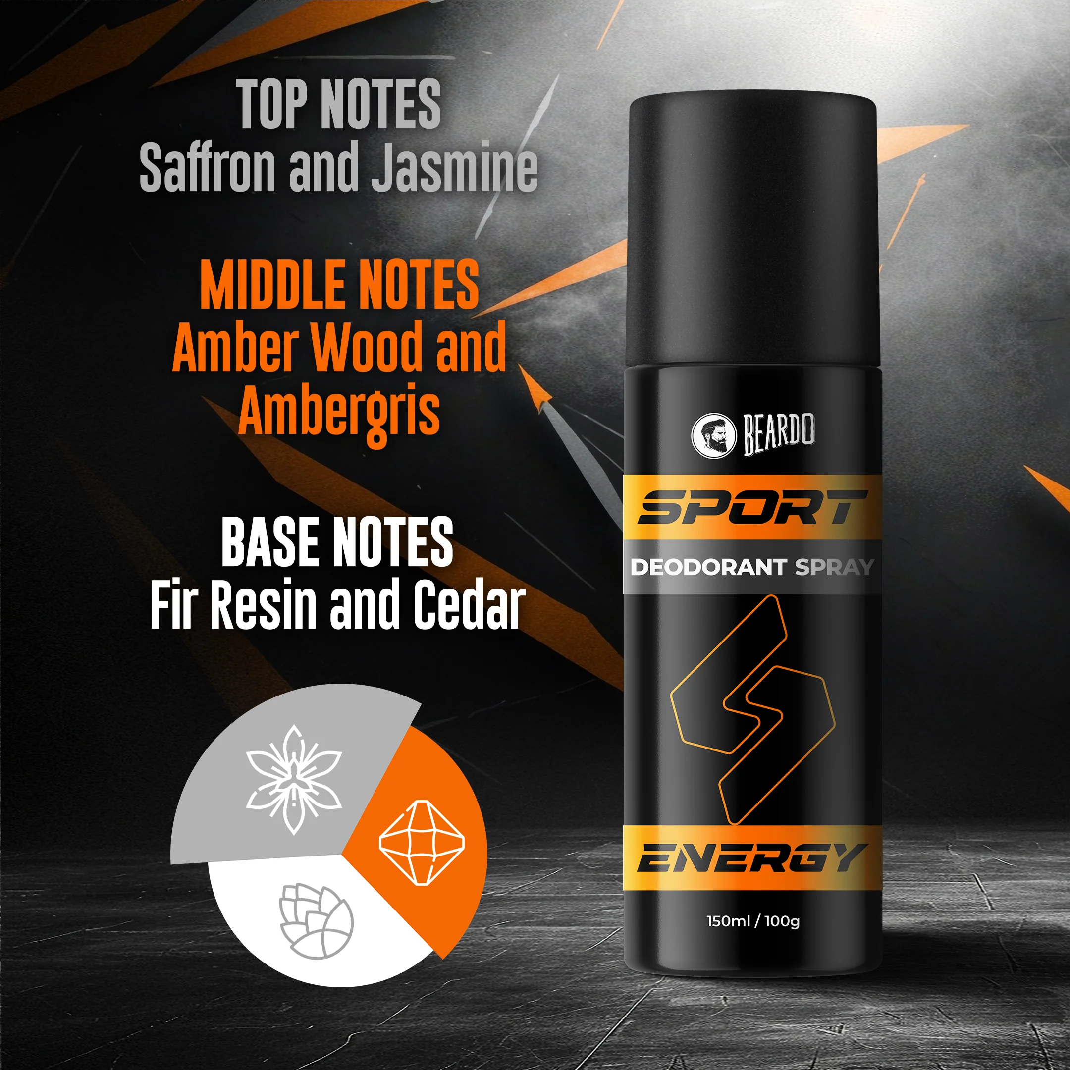 Sport Energy Deodorant Spray (150ml) - Image 3