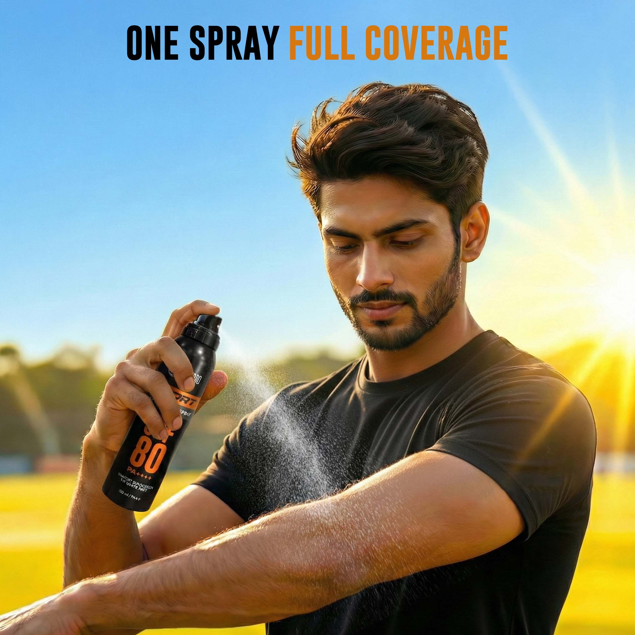 Beardo Sport Sunscreen Spray SPF 80 (100ml) - Image 4