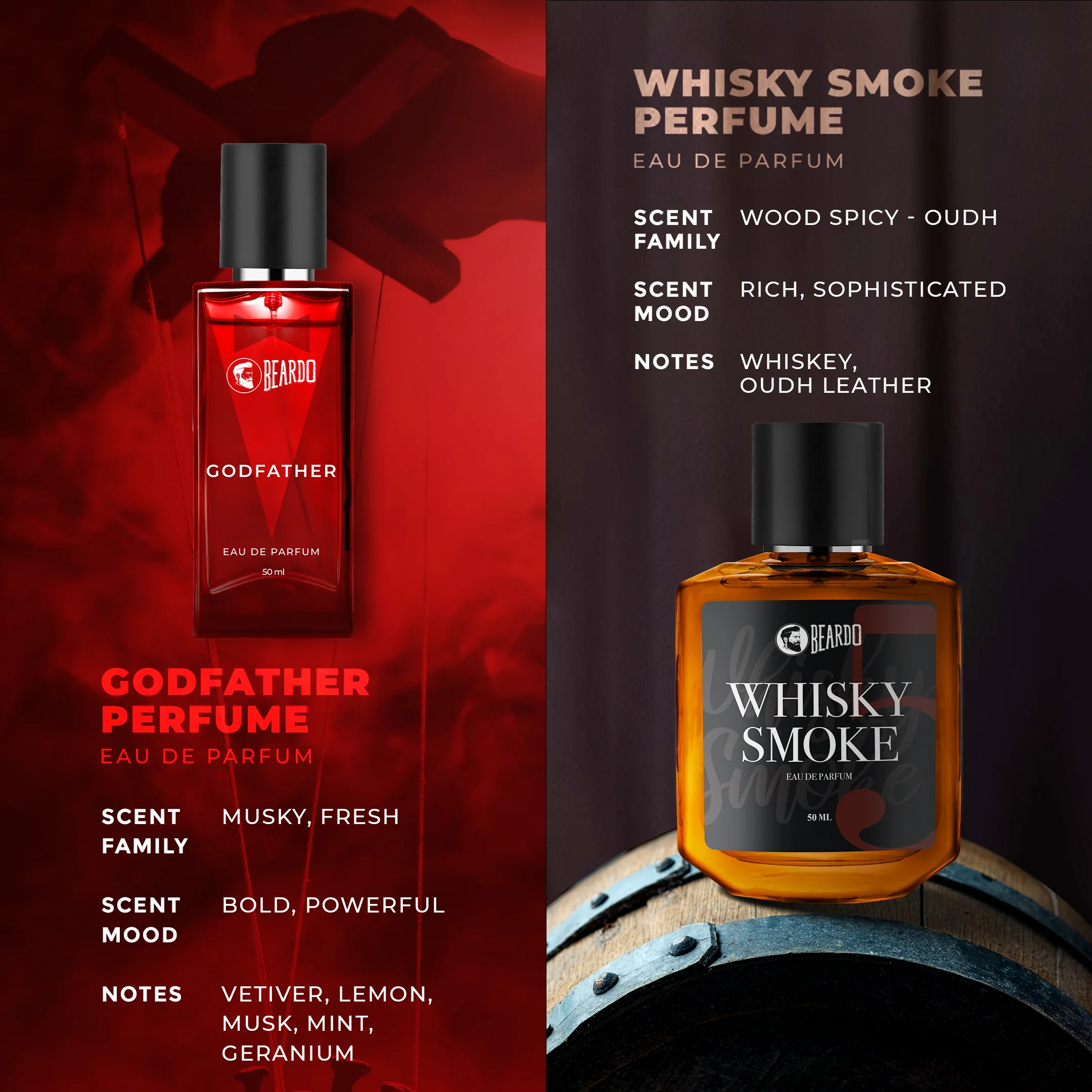 Whisky Smoke (50ml)  & Godfather EDP (50ml) Combo - Image 3