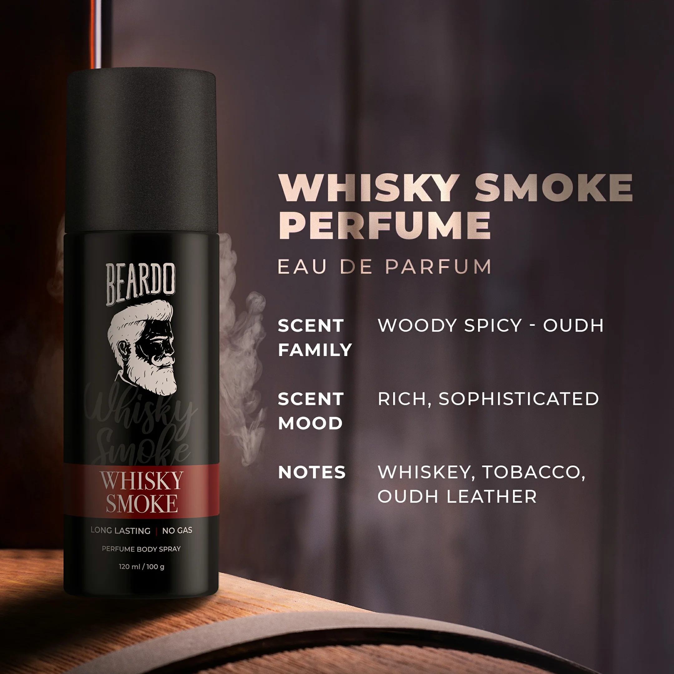 Whisky Smoke Perfume Body Spray - Image 3