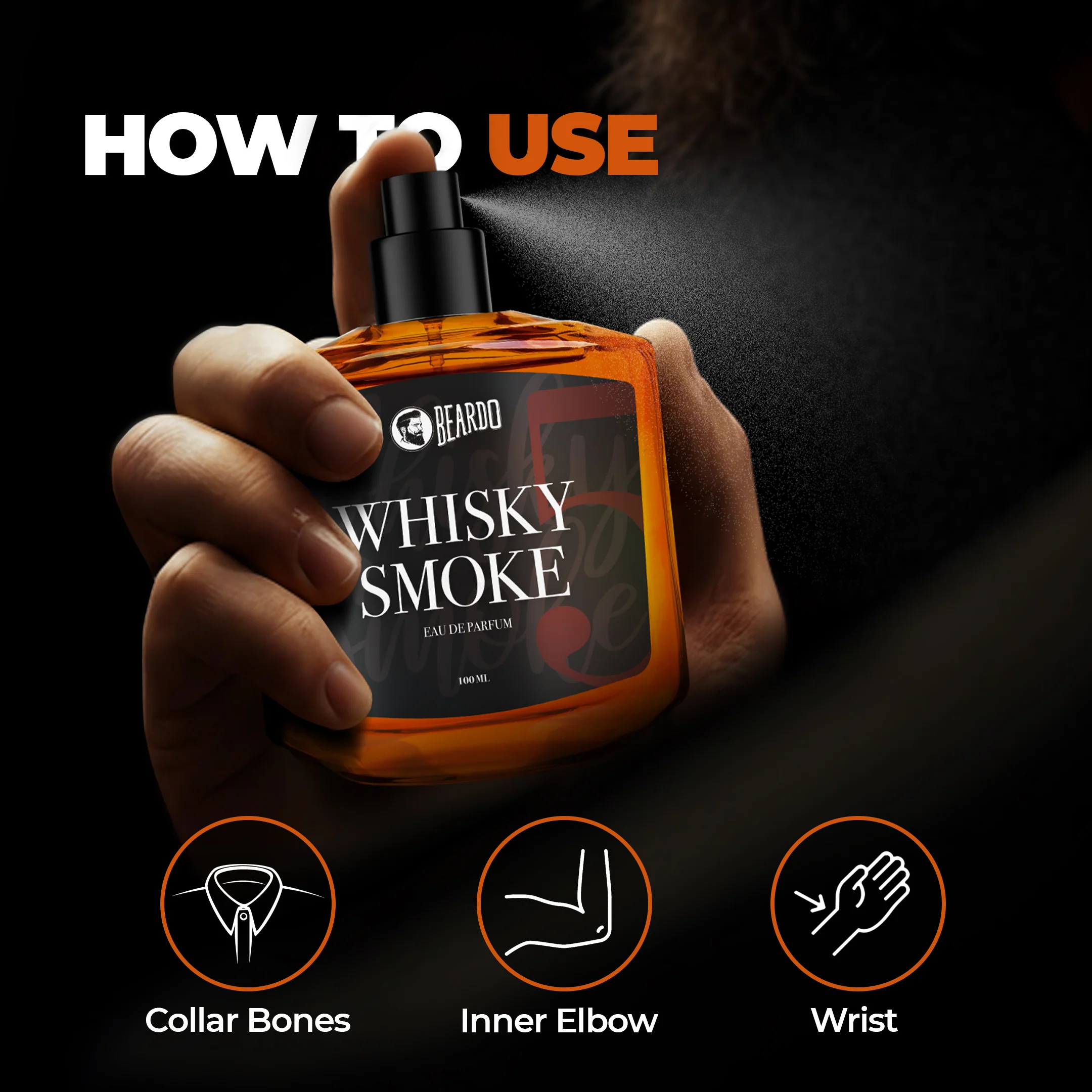 Whisky Smoke Perfume EDP 100ml & 50ml Combo - Image 3