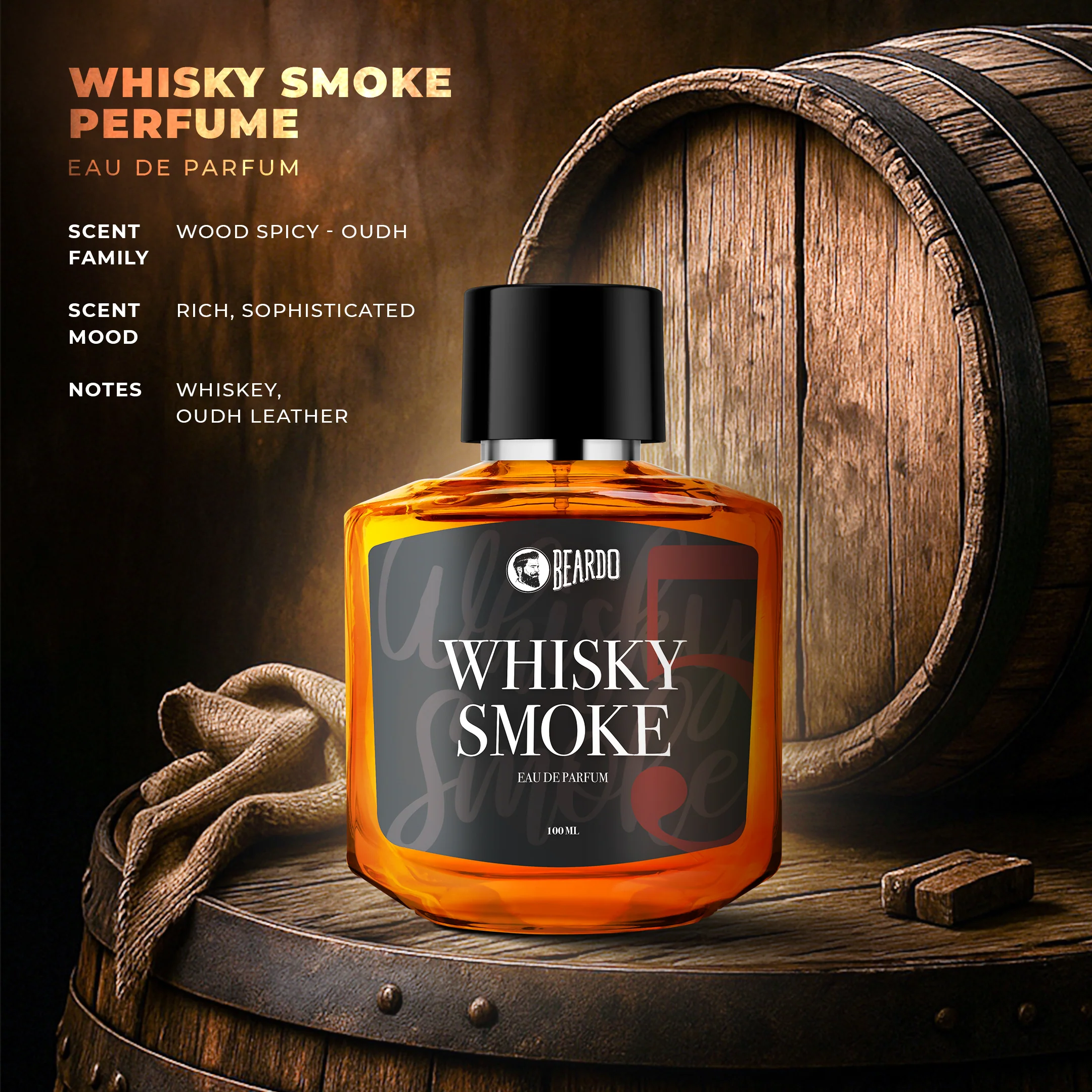 Whisky Smoke Perfume EDP 100ml & 50ml Combo - Image 5