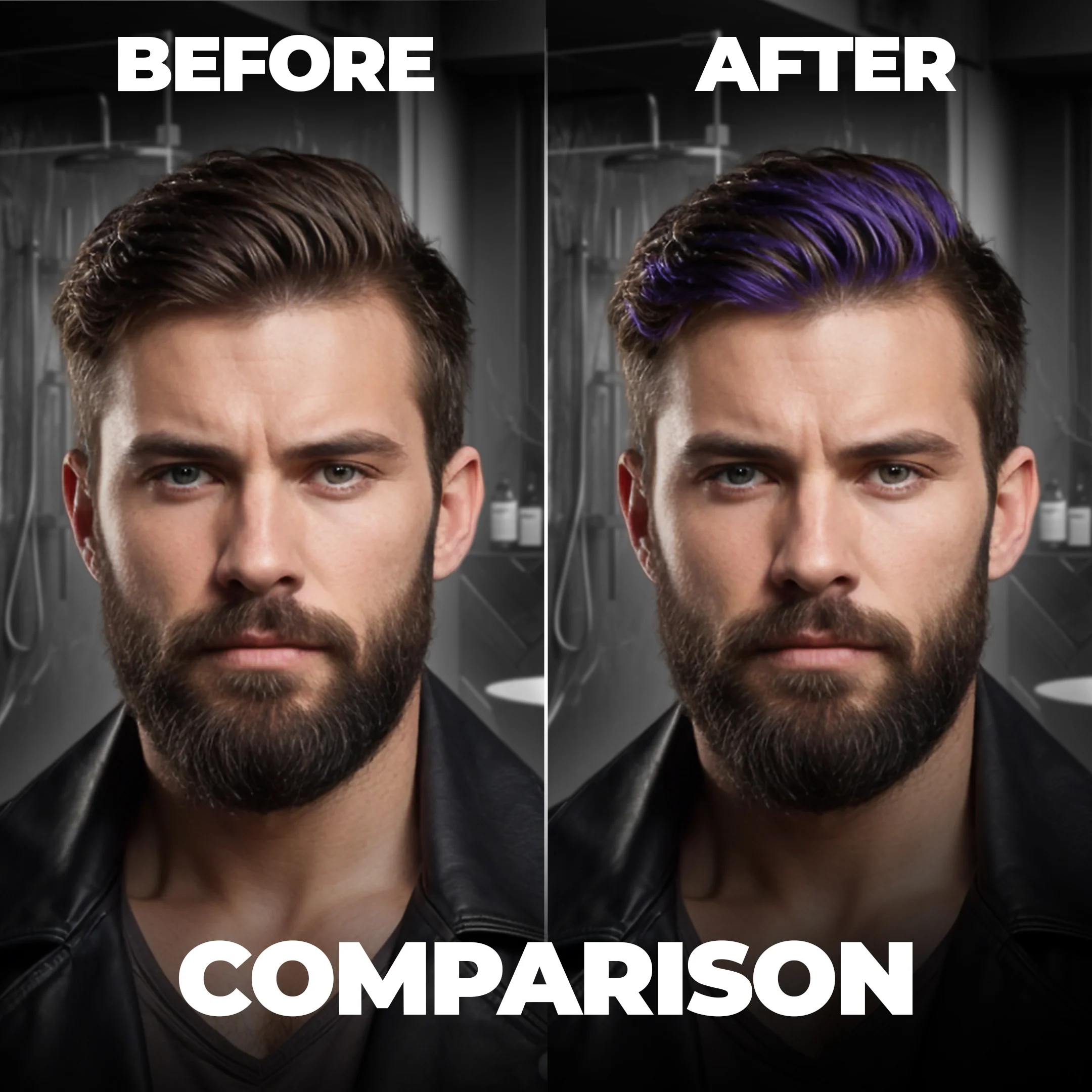 Dye Hard Temporary Hair Color Metallic Purple (25g) - Image 7