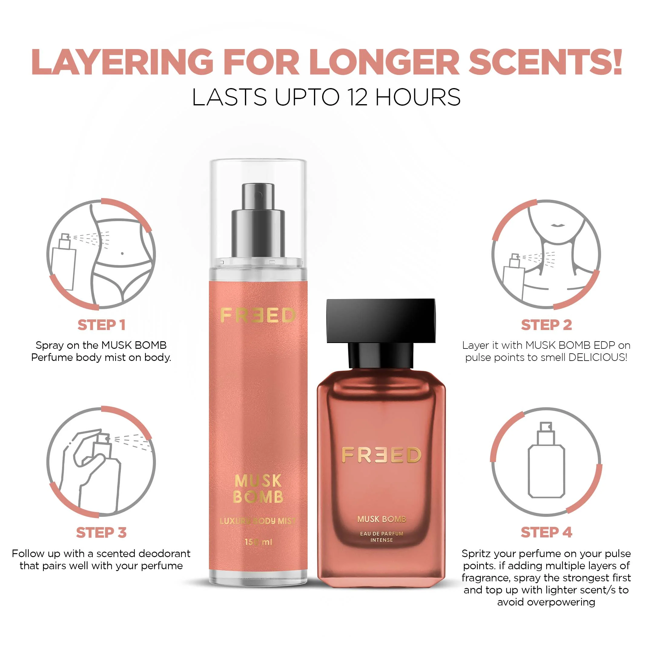 Freed Musk Bomb Luxury Body Mist (150ml) - Image 4