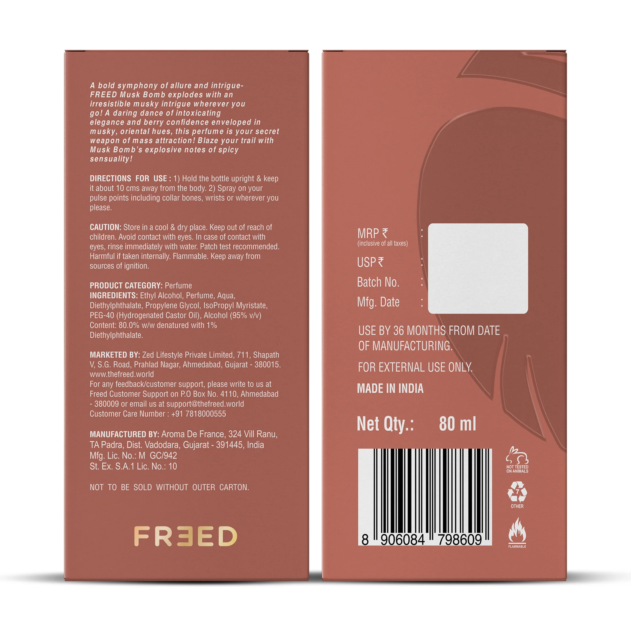 Freed Musk Bomb Eau De Parfum Intense (80ml) - Image 7