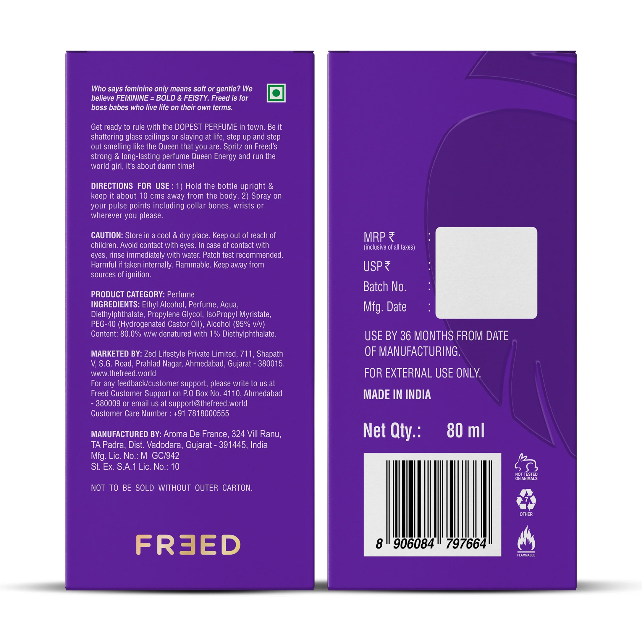 Freed Queen Energy Eau De Parfum Intense (80ml) - Image 10