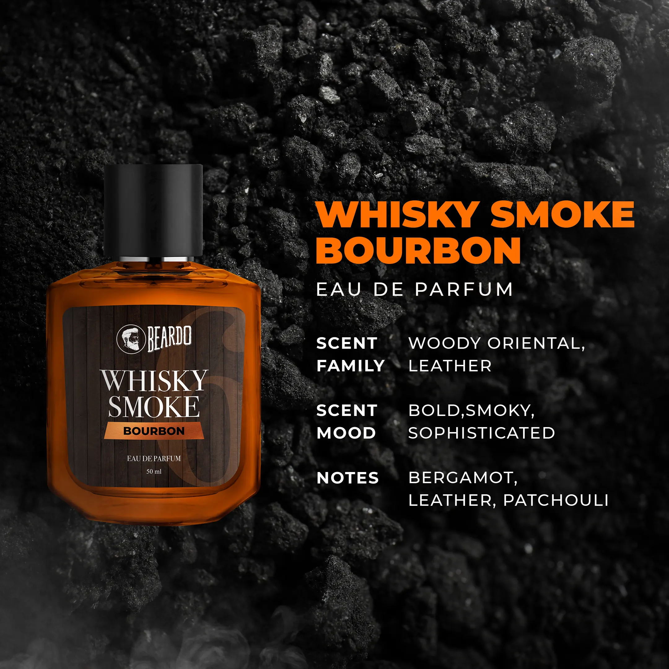 Whisky Smoke Bourbon Perfume EDP (50ml) - Image 4